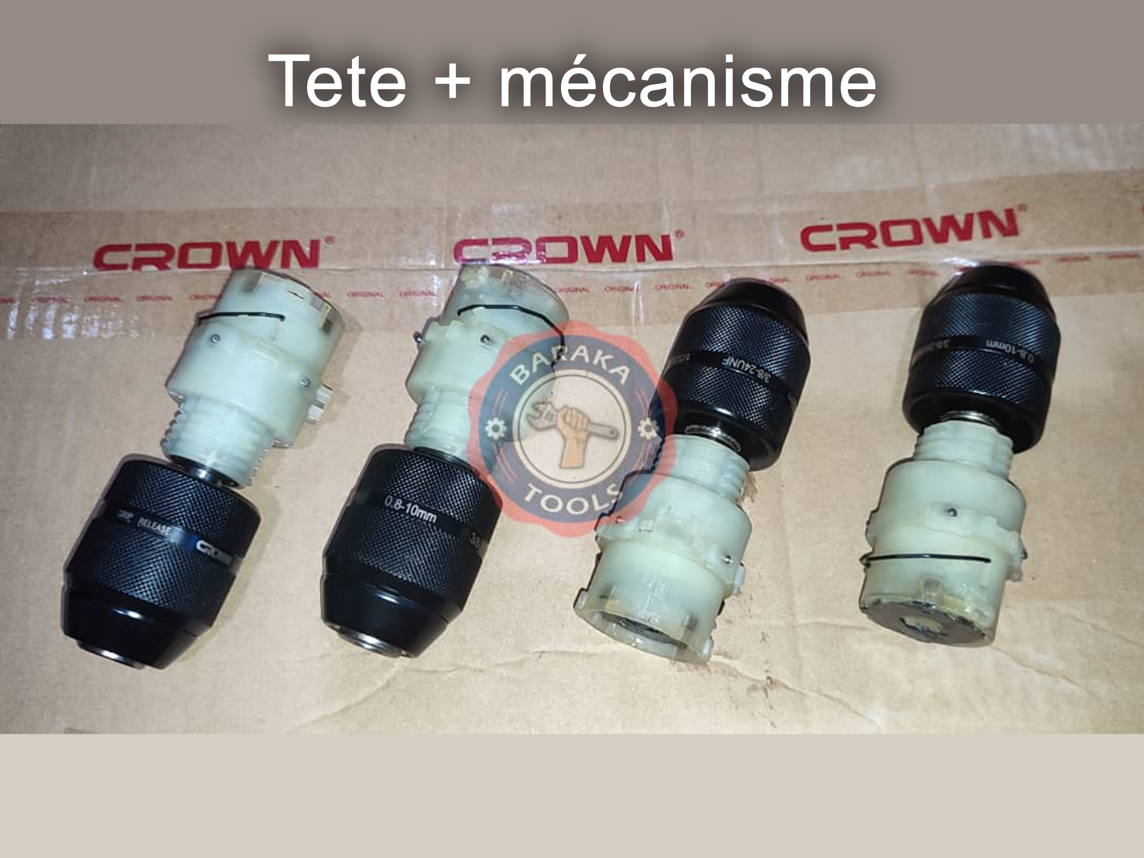 Tete Mandrin visseuse crown